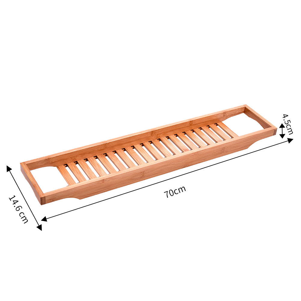 Bamboo Bath Tray Bathtub Caddy For Bathroom