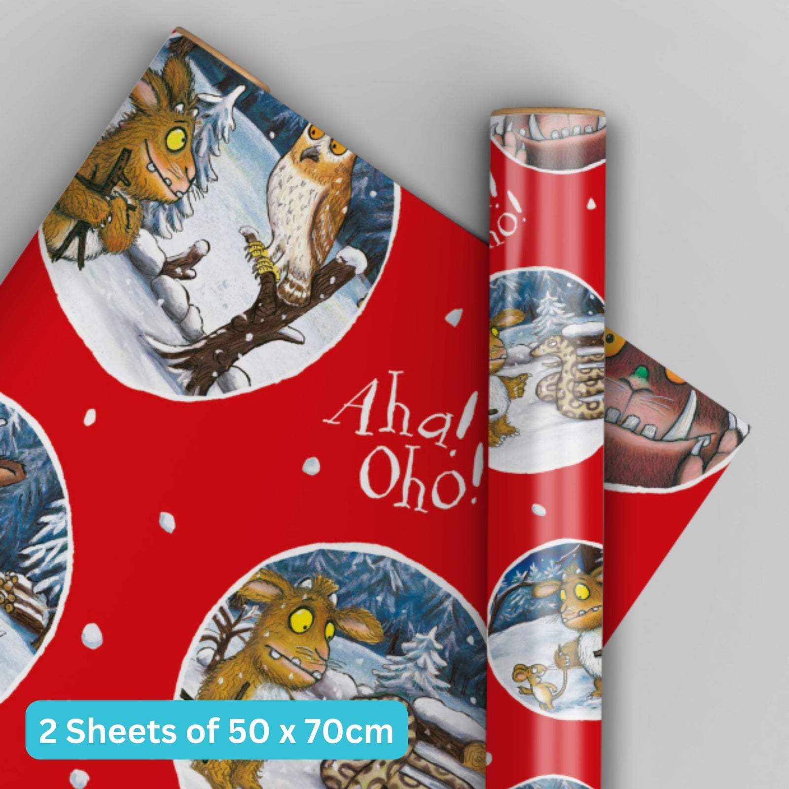 Christmas Wrapping Paper 2 Sheets & 2 Tags