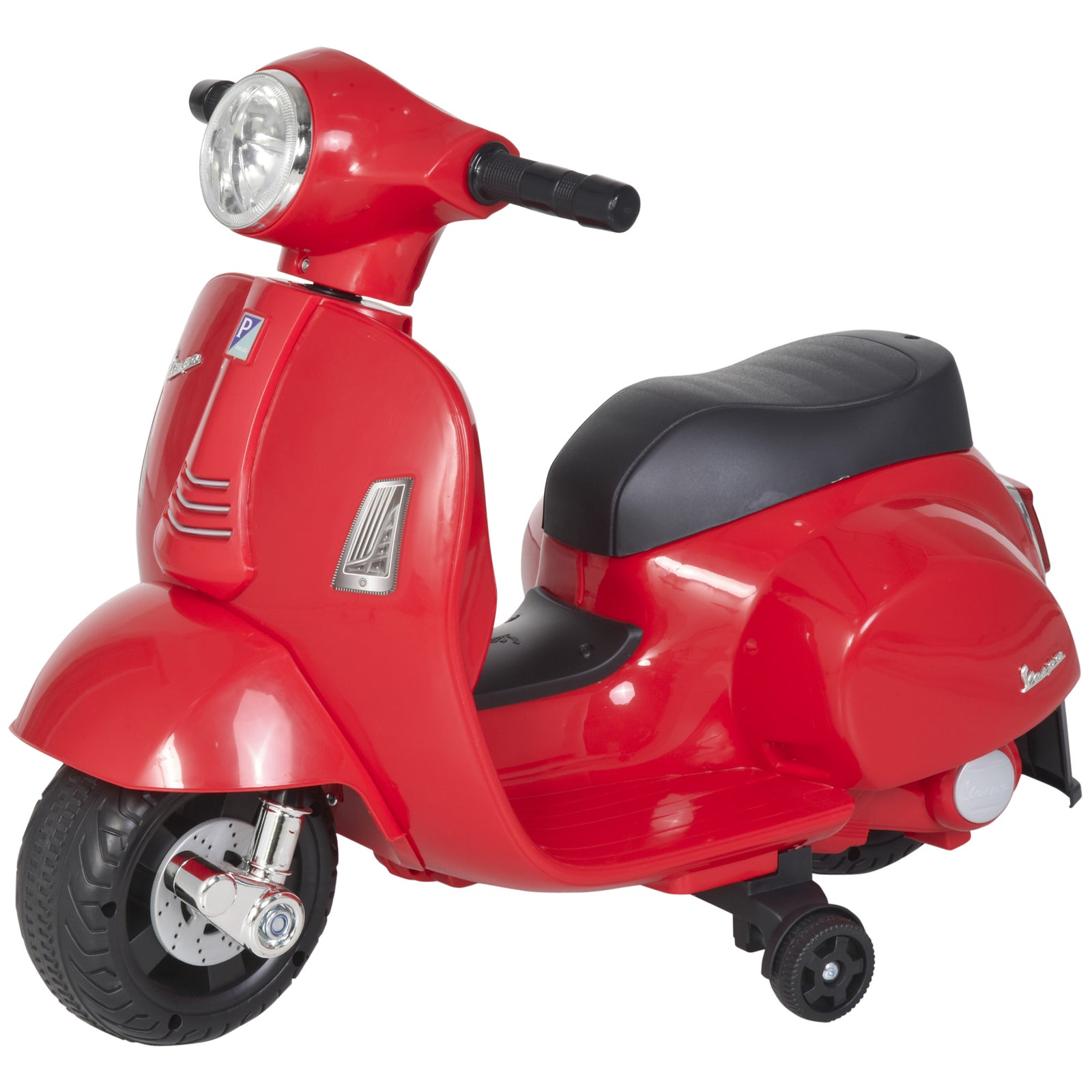 Vespa Licensed Kids Ride On Motorcycle 6v Battery Powered Electric Toys | Red