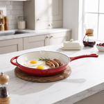 Breeins Enameled Cast Iron Skillet With Handles