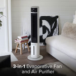 SmartAir Speedi Chill 3-in-1 Oscillating Tower Fan, Evaporative Air Cooler and Air Purifier