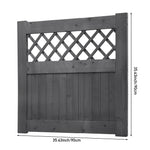 90cm W X 90/120/150/180cm H Rhombus Garden Wood Fence Gate | 90cm