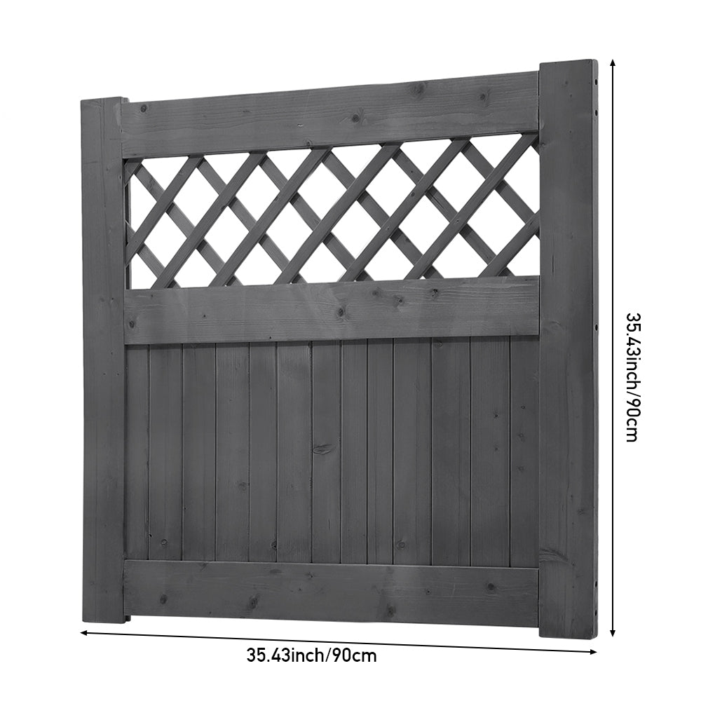 90cm W X 90/120/150/180cm H Rhombus Garden Wood Fence Gate | 90cm