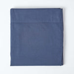 Luxury Linen Flat Sheet | Super King | Navy Blue