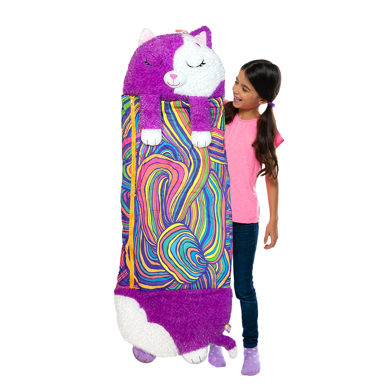 Cat | Large | White & Purple