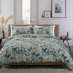 Hidden Forest Teal 100% Cotton Brushed Duvet Cover Set | Single | Teal