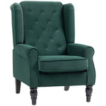 Accent Armchair Home Furniture Retro Tufted Club Fabric | Green