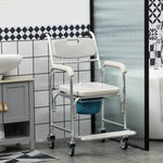 Personal Mobility Assist Waterproof Commode Wheelchair
