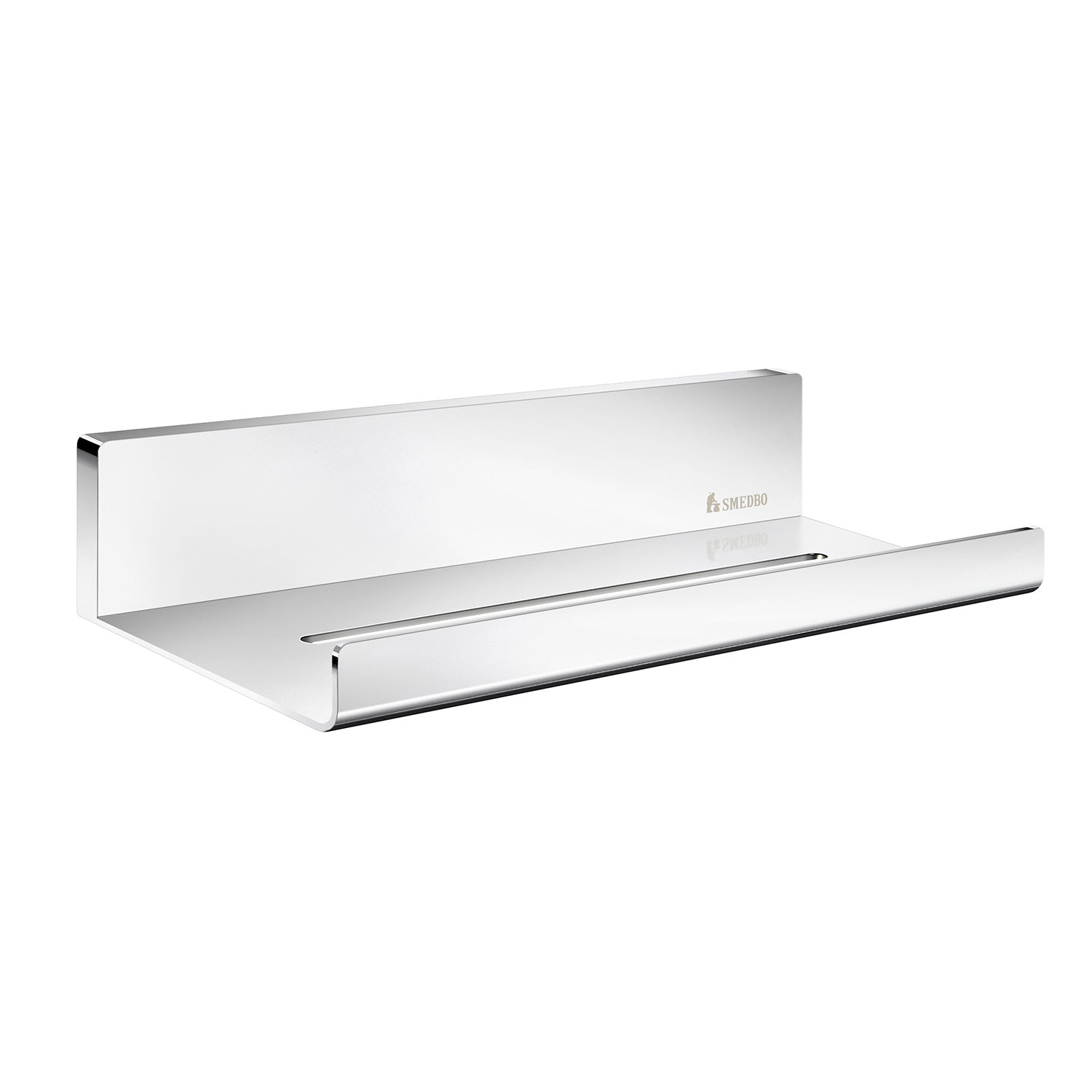 Bathroom Shower Shelf Storage Organiser - Lines Design | Polished Chrome