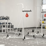 Free-standing Adjustable Speed Bag Platform | White
