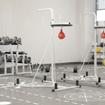 Free-standing Adjustable Speed Bag Platform | White