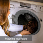 Deluxe Electric Throw Heated Double Over Blanket Soft Fleece  9 Heat & 12 Timer Settings | L | Brown