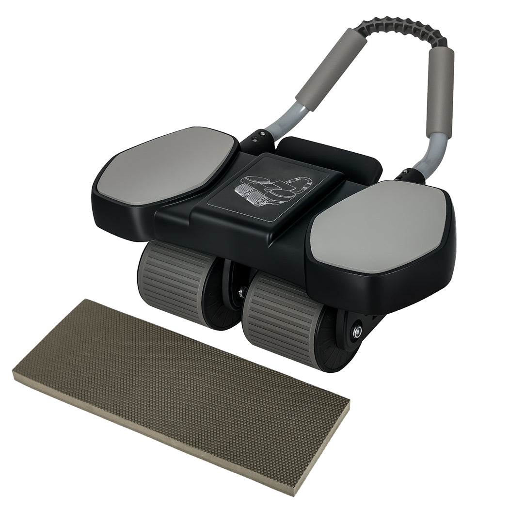 Centra 4-wheels Abdominal Wheel Ab Roller 8 Elbow Support Automatic Rebound