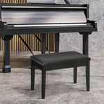 Classic Piano Bench Stool, Pu Leather Padded Keyboard Seat