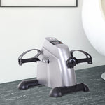 Mini Exercise Bike Portable Legs Exerciser Machine | Silver
