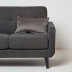 Velvet Cushion With Microfibre Insert | 30cm x 50cm | Grey