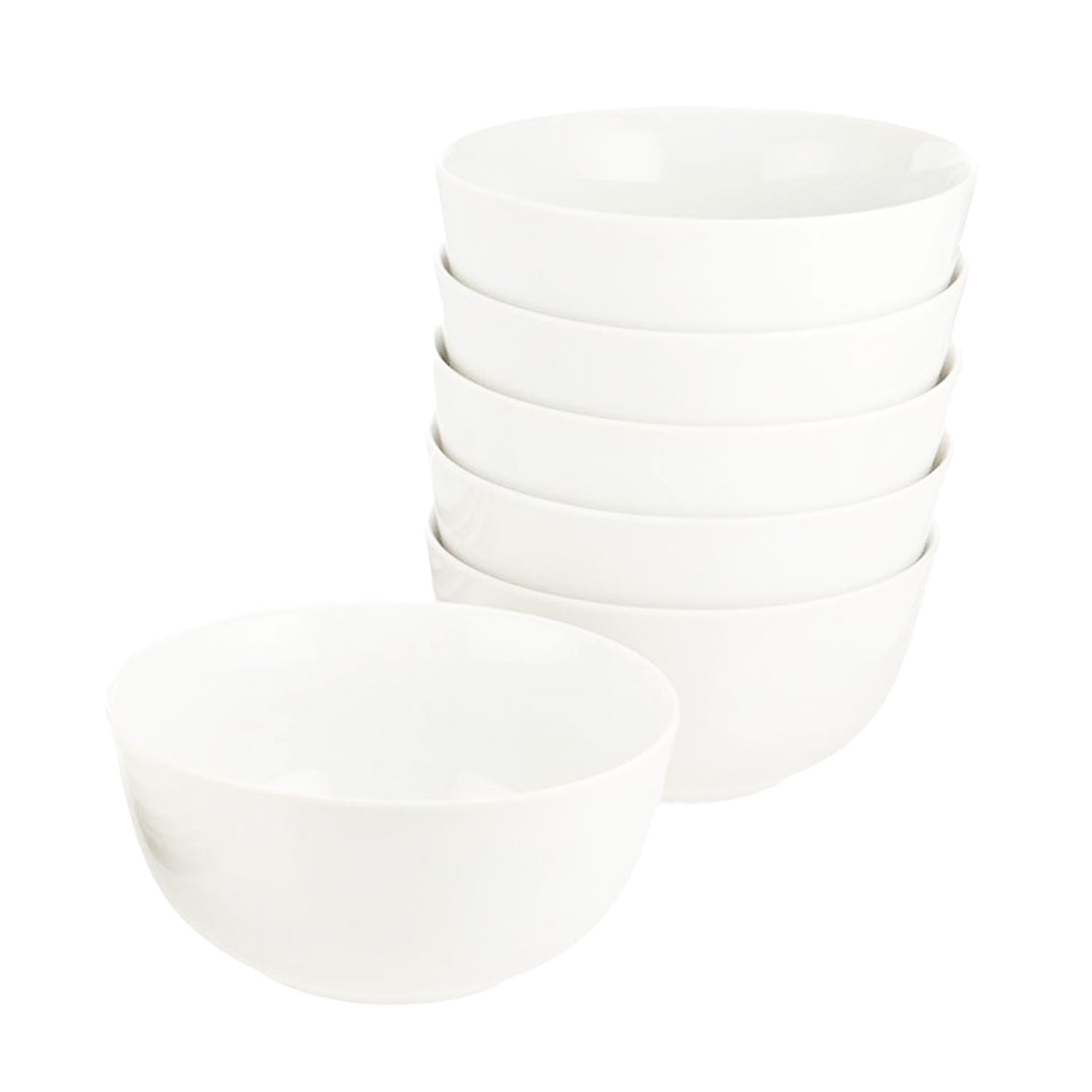 Dinner Set 18 Pc Coupe White Porcelain Dinnerware Plate Bowl