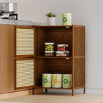 Narrow Bookcase With Doors | 2 Tier