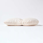 Cotton Back Support Thick Lumbar Cushion | Cream
