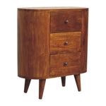 Solid Mango Wood Mini Chestnut Cabinet