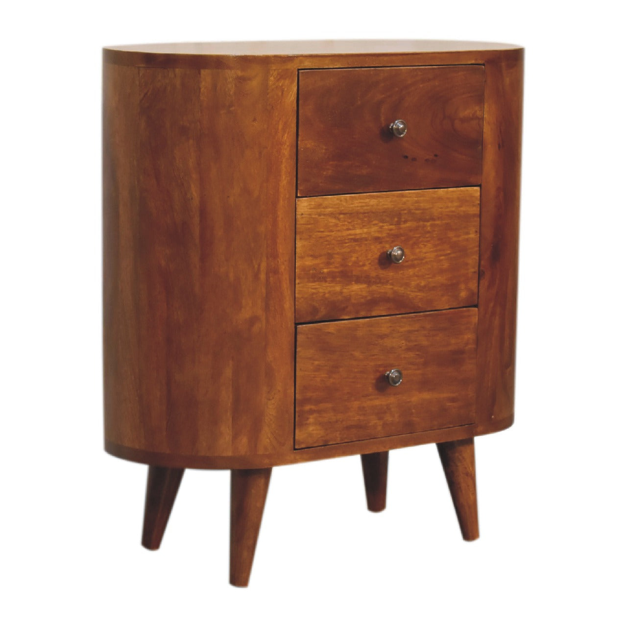 Solid Mango Wood Mini Chestnut Cabinet