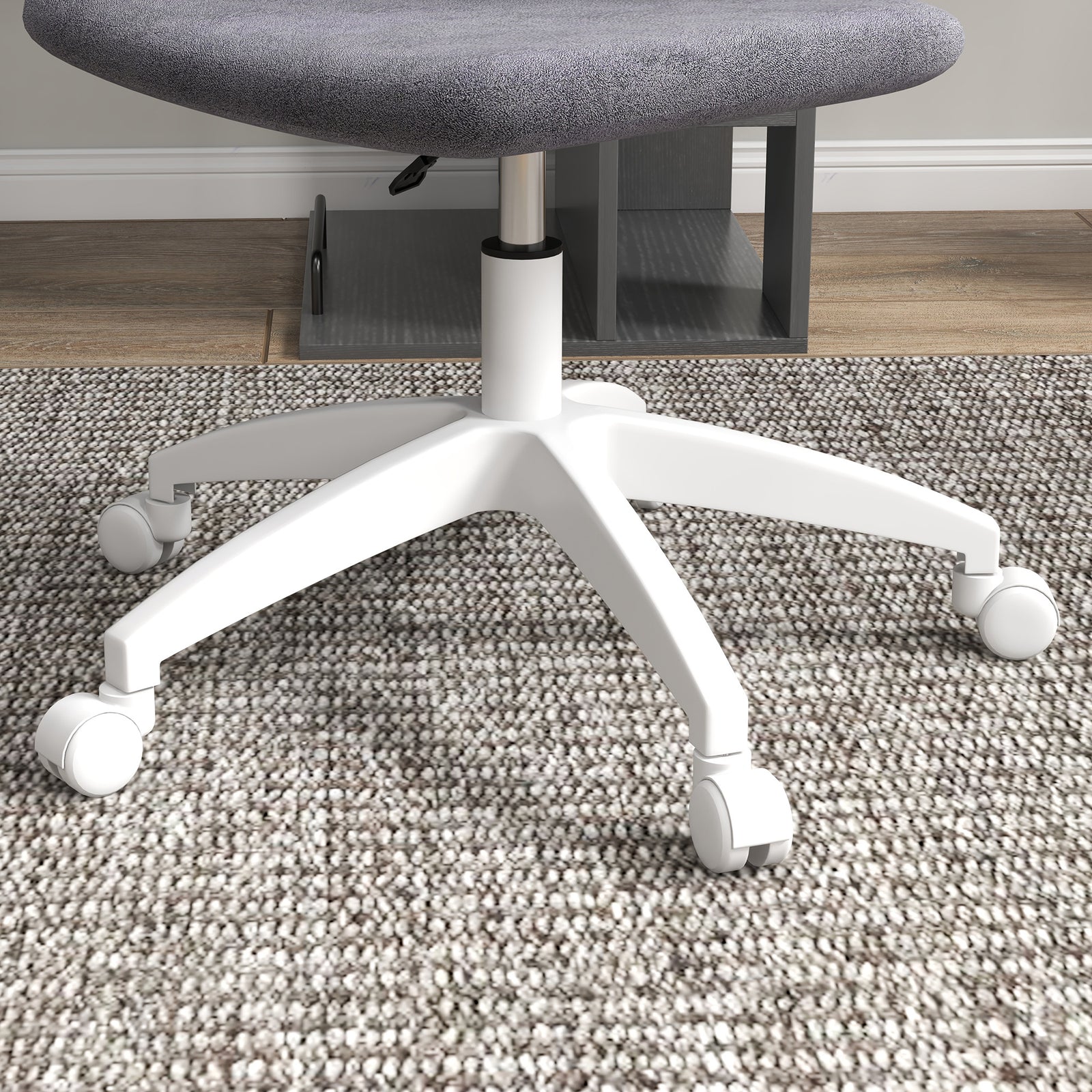 Armless Adjustable Office Chair