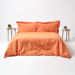 Linen Oxford Pillowcase | 48 x 74cm | Burnt Orange