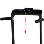 1.85hp Foldable Electric Treadmill Fitness Safety Lock Led