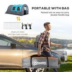Camping Tent, 3000mm Waterproof Family Tent For 5-6 Man | Gray