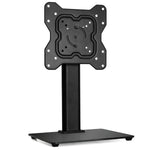 Universal Tv Stand 17 To 55 Inch Tvs, Swivel, Rotation & Height Adjustable, 20kg Load, Max Vesa 200x200mm Glass Base