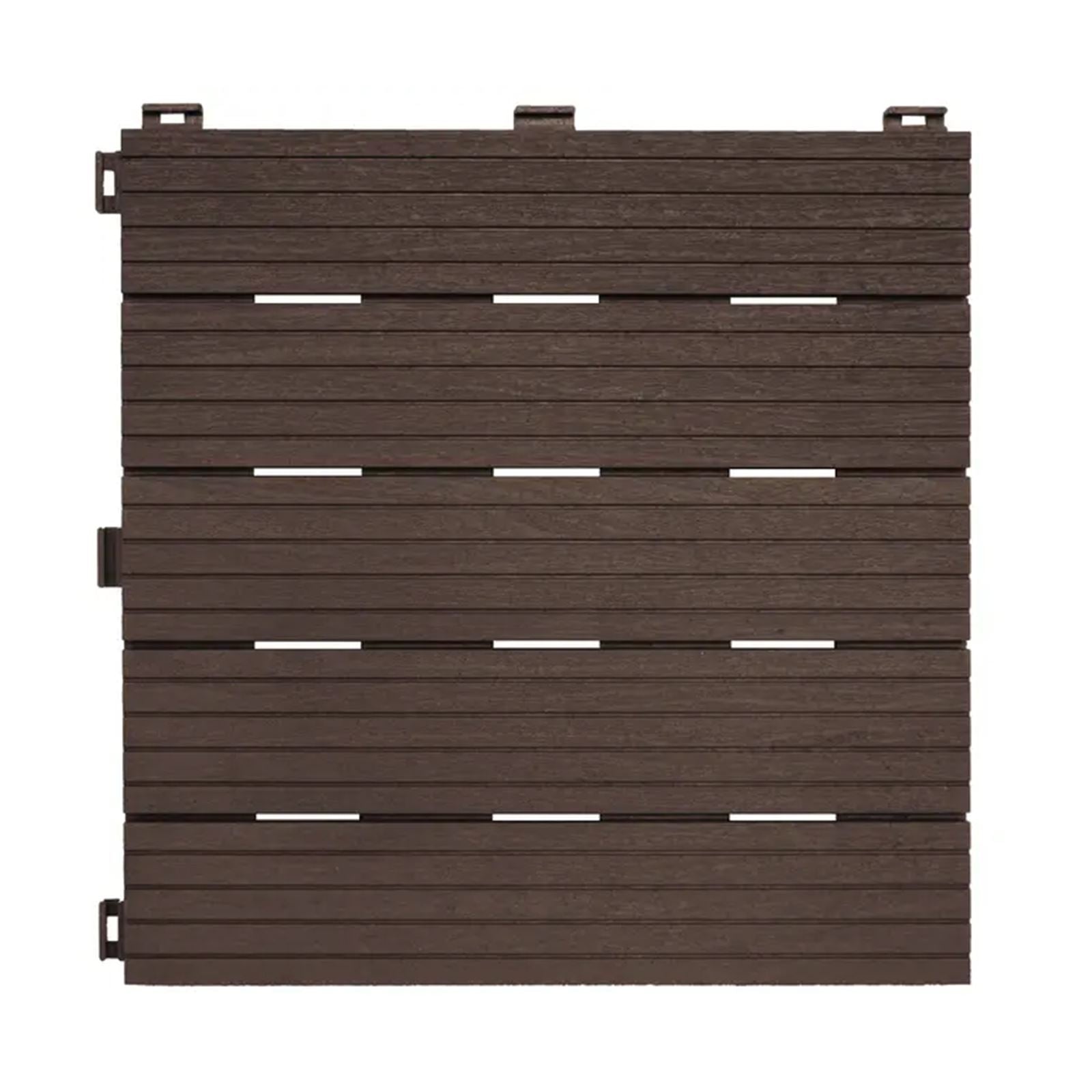 Cosmpolitan Eco Interlocking 30x30cm Decking Tiles | Set of 10 | Coffee