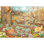 Snowdrop Walk - Big 500 Piece Jigsaw Puzzle For Adults & Kids, With Extra Large Pieces