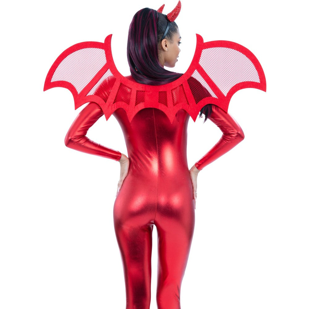 Red Mesh Devil Wings