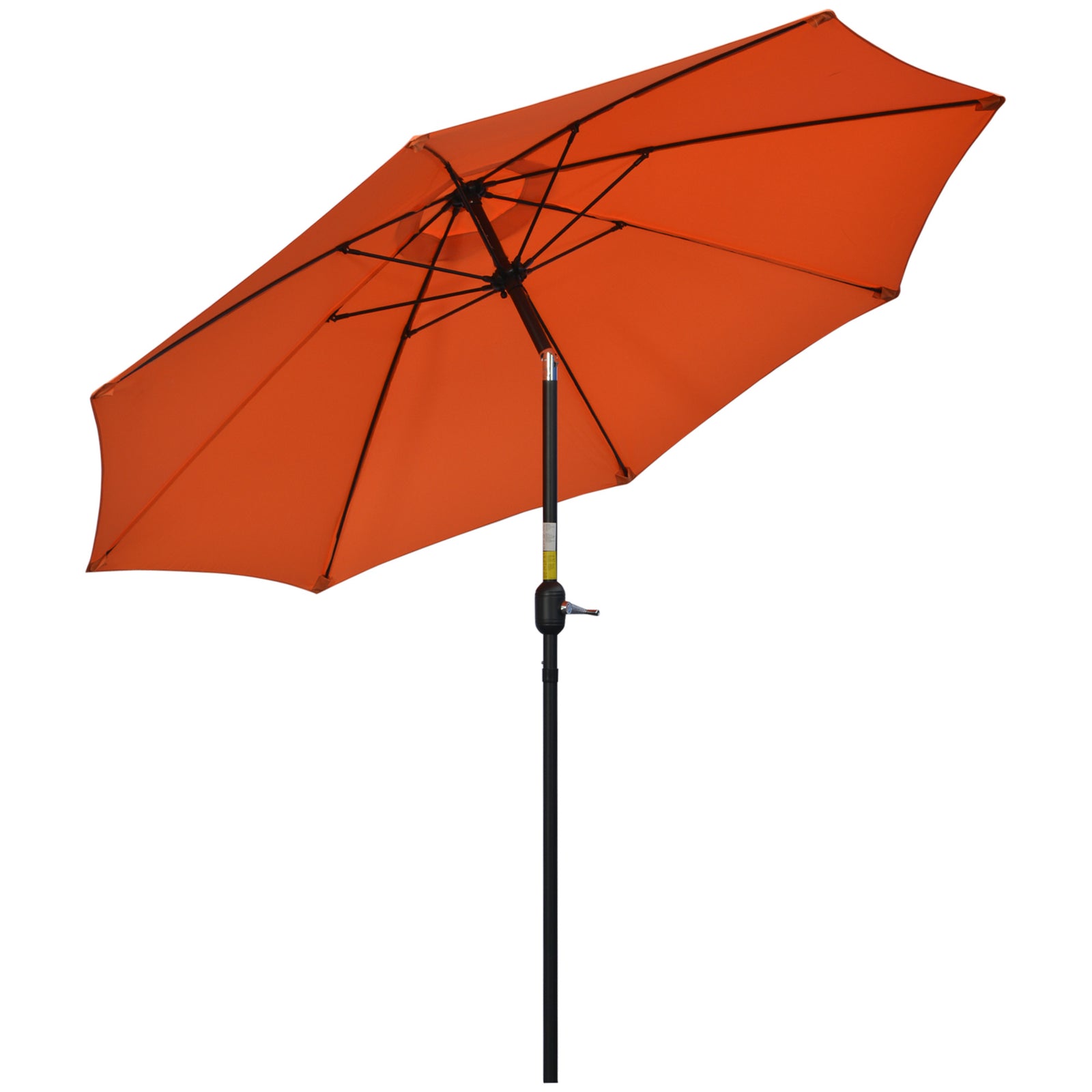 2.6m Parasol With Tilt And Crank | Orange
