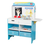Kids Wooden Doctor Medical Station Role Play Set Hospital Pretend Play Toy 3+