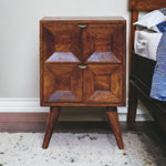 Solid Wood Quad Bedside