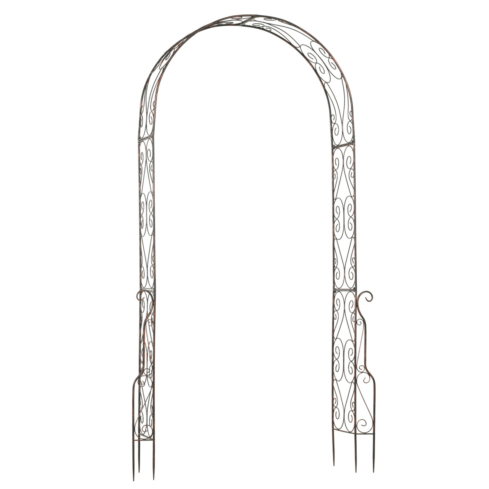 Metal Garden Arch Trellis, Decorative, 120x30x226 Cm