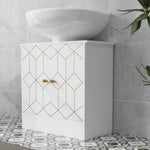Bathroom Under Sink Cabinet For Basin With Or Without Pedestal White
