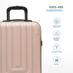 55x35x20cm Cabin Carry Bag Hard Shell Suitcase 100+ Airline Approved | Cabin | Champagne