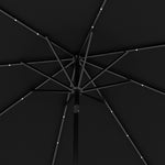 2.7m Patio Led Umbrella W/ Tilt/crank | Black
