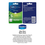 Lip Therapy With Petroleum Jelly Balm Sticks, Aloe Vera 4g | Set of 8