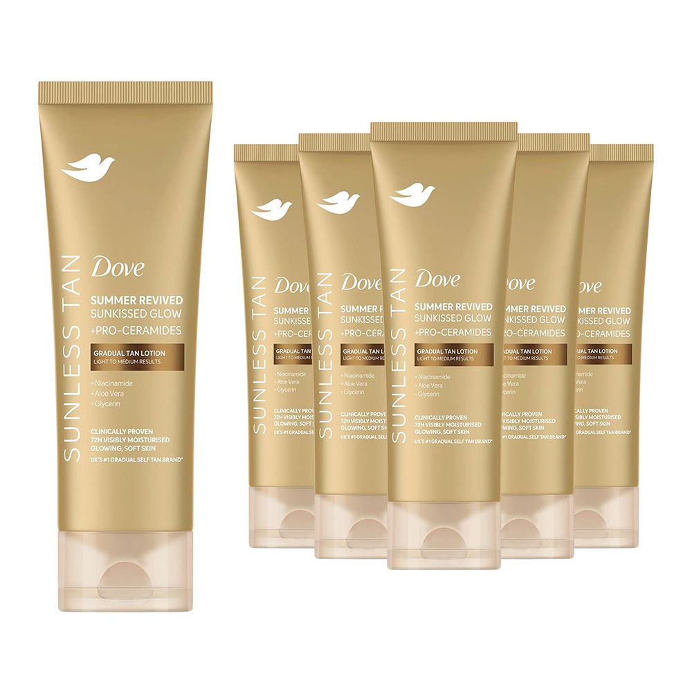 Summer Revived Gradual Tan Lotion 200ml 6 Pack, Light To Medium Glow