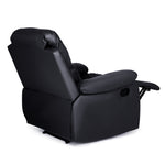 Bonded Leather Recliner Armchair | Black