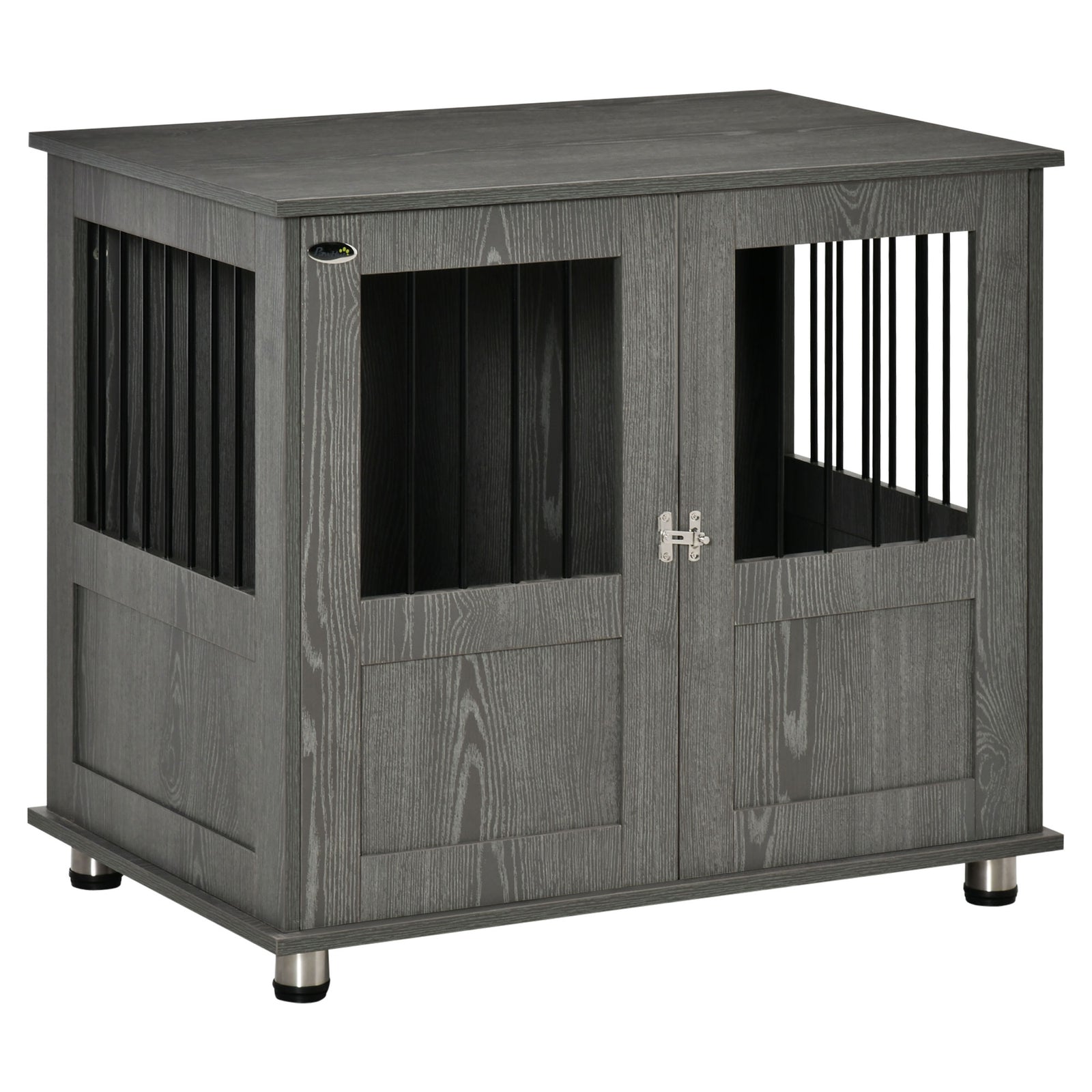 Dog Cage End Table W/ Magnetic Doors - Medium Dog