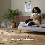 Chrome Floor Fan - 18"