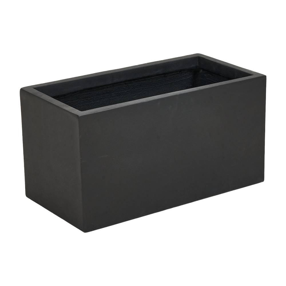 Rectangular Cement Planter Box With Drainage Hole, Outdoor Concrete Flower Pot For Garden | Small