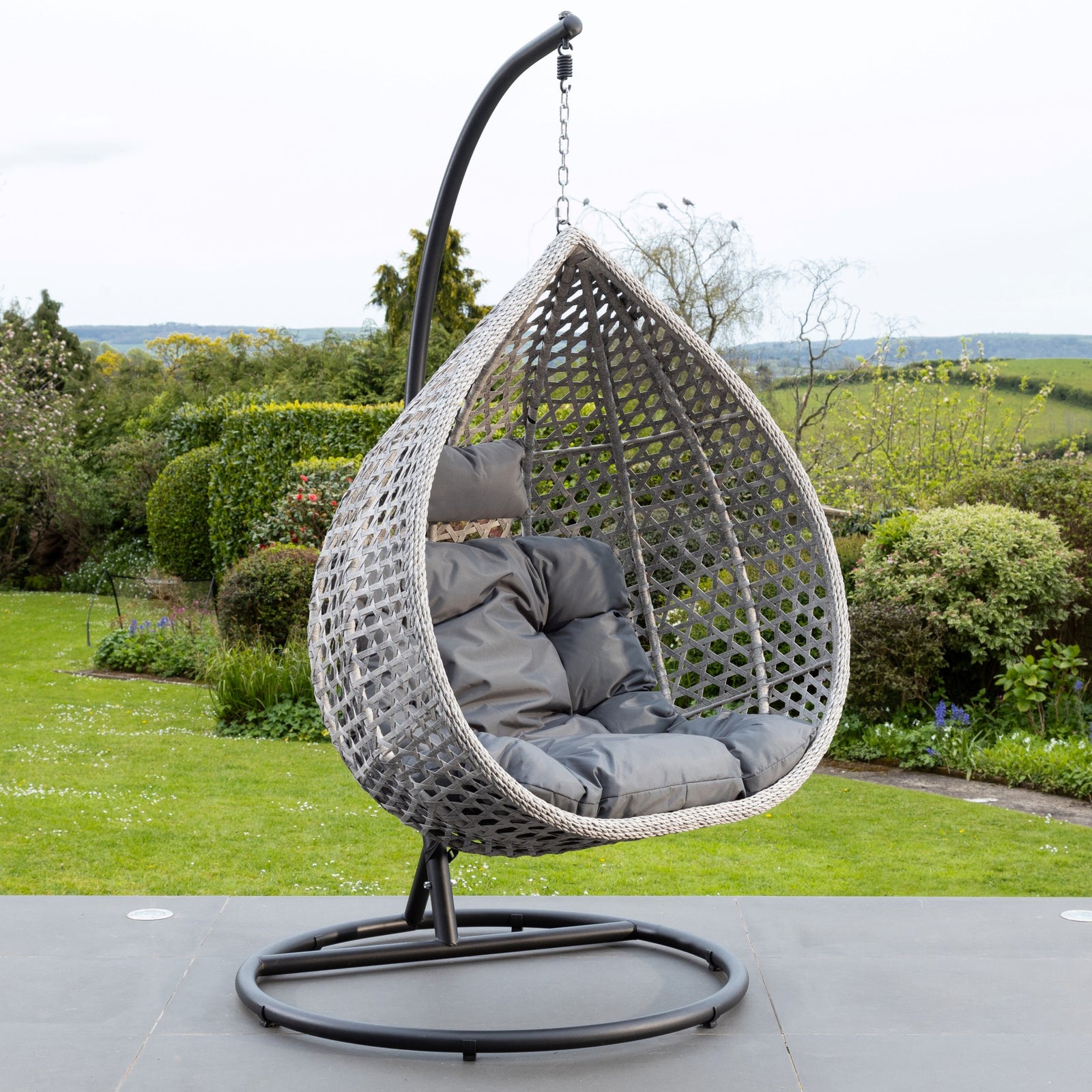 Oakley Swing Egg Pod Chair | One Size | Dark Grey