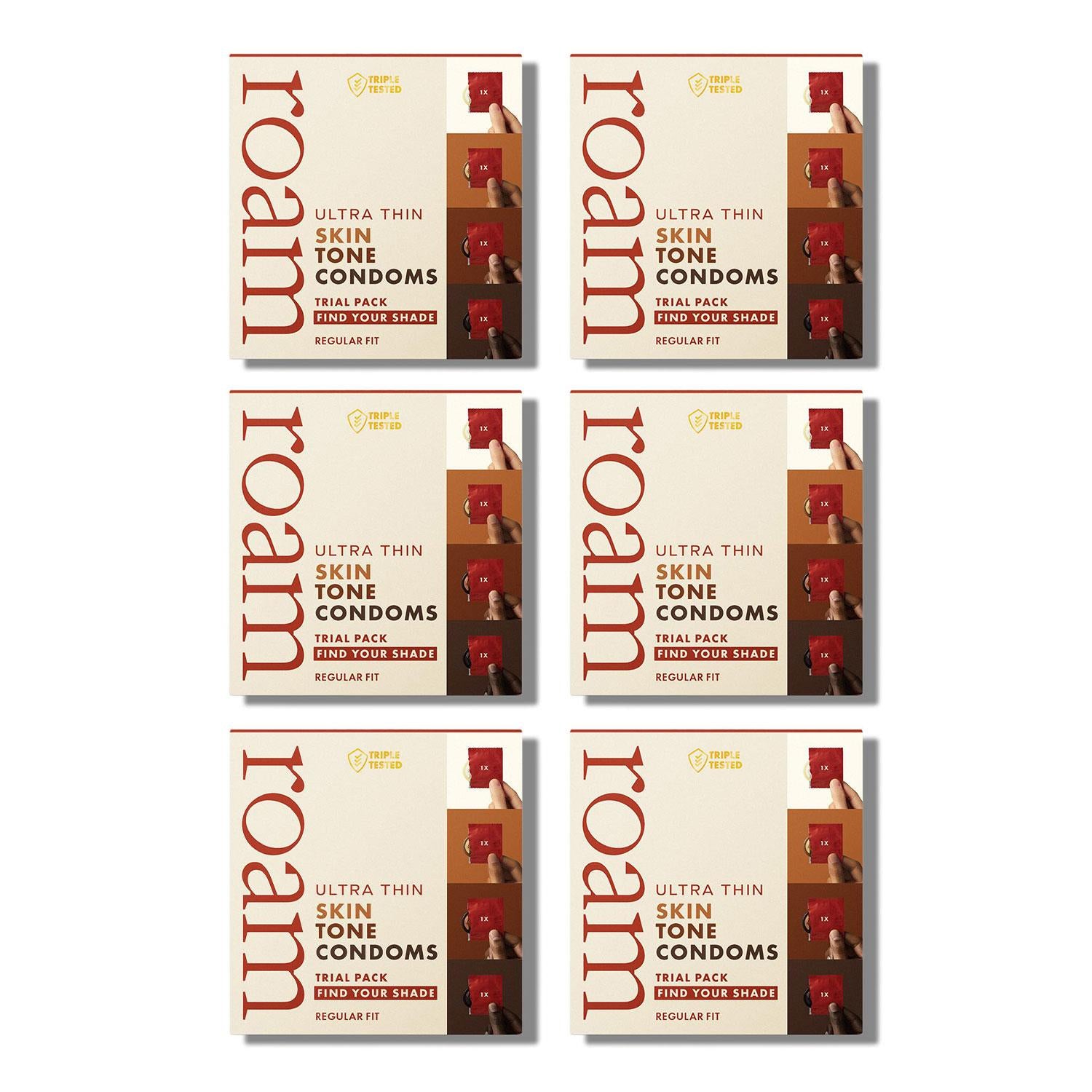Skin Tone Ultra Thin Condom Shade Finder, 6pk