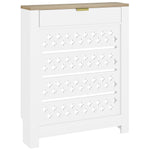 Heater Cover With Flip Drawer And Top Shelf 78 X 19 X 95.5 Cm White