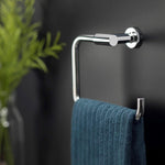 Towel Ring 22,5cm, Wall-mounted, Silver, Architect S+ Collection